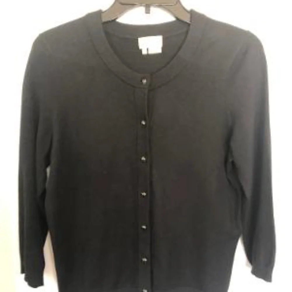 Kate Spade Black Cardigan Sweater - Picture 2 of 3